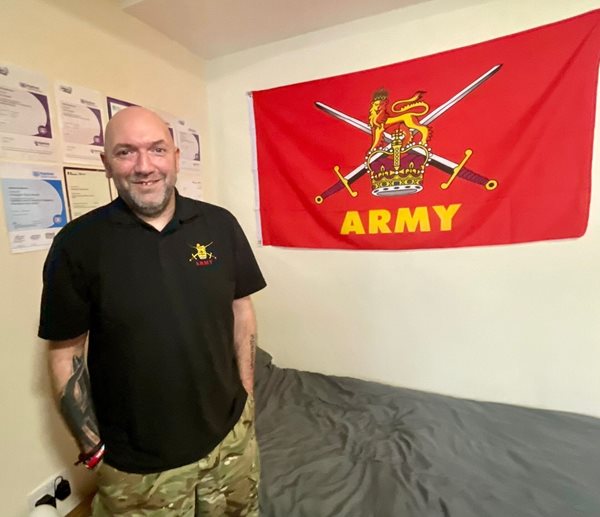 Homeless Army veteran who turned his life around thanks to Arc!