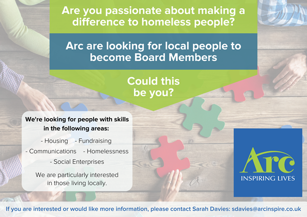 We are looking for local people to join our Board